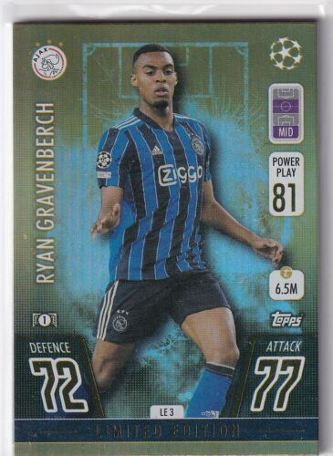 Topps Match Attax Champions League 21/22 Limited Edition LE 3 Ryan Gravenberch - Picture 1 of 1