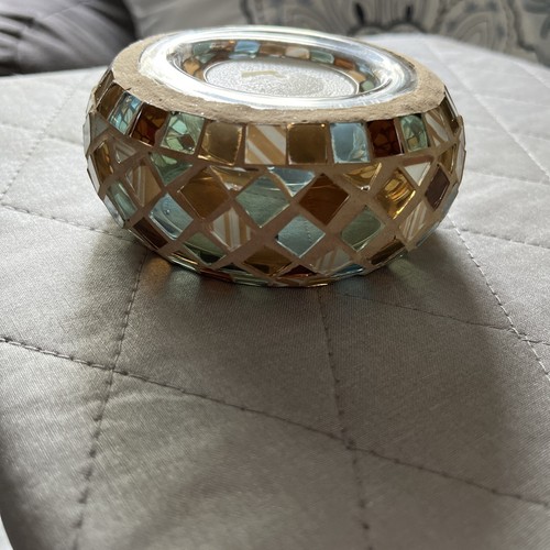 Yankee Candle Glass Mosaic Tealight Holder eBay