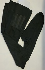 Vintage Seamless Black sheer stripe Stockings very soft need garter belt
