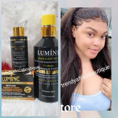 3pcs. Set Of Lumine HC Lighening & Toning Body Lotion, Serum &  Bar Soap. 