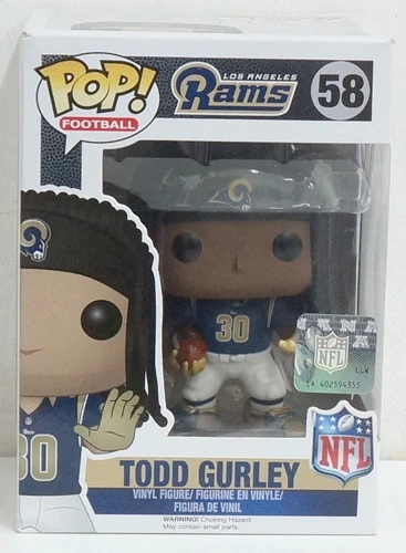 Funko Pop! NFL Football: Todd Gurley. Rams Los Angeles No. 58. Action Figure c...