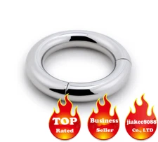 New Magnetic ball stretcher stainless steel scrotum metal Chastity ring Enhancer