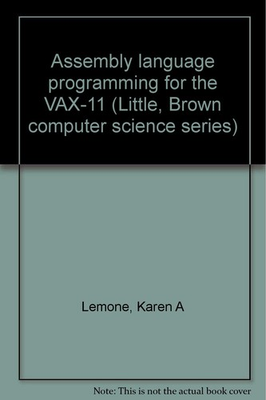 #ad #ad Assembly language programming for the VAX 11 Little Brown computer science... $22.53