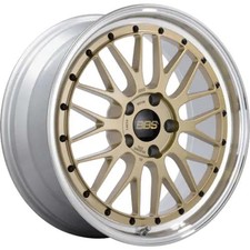 Bbs Lm436gpk Lm 20 X 10 Wheel - Gold With Diamond Cut Machined Lip