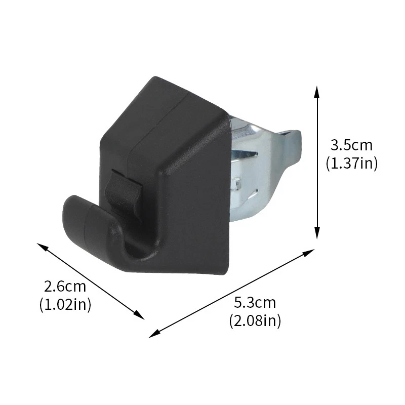 2 clips de soporte para parasol delantero negro para Pontiac G8 2008 2009 13187128 LH RH Foto 2 de 4