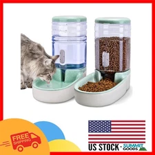 Smart Automatic Dog & Cat Feeder Combo with Nonslip Design - Ideal for Vacations