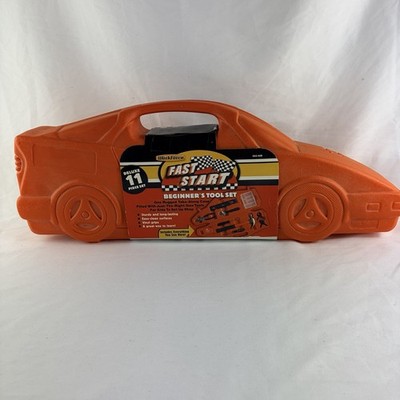 Beginners Tool Kit Work Force Fast Start Orange Car Case Deluxe 11 Piece Set NEW