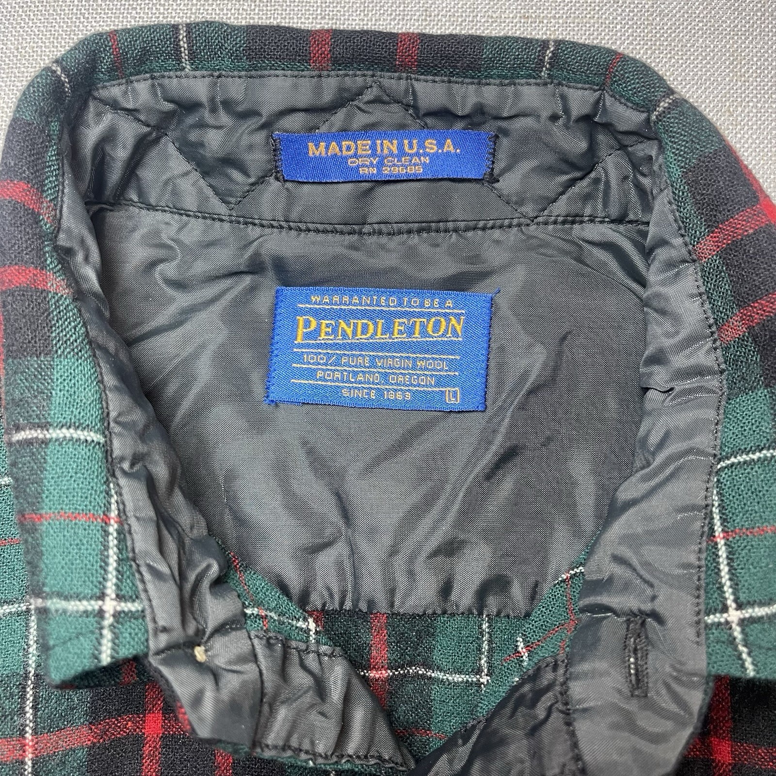 Pendleton Wool L/S Button Up Elbow Patch Shirt Me… - image 3