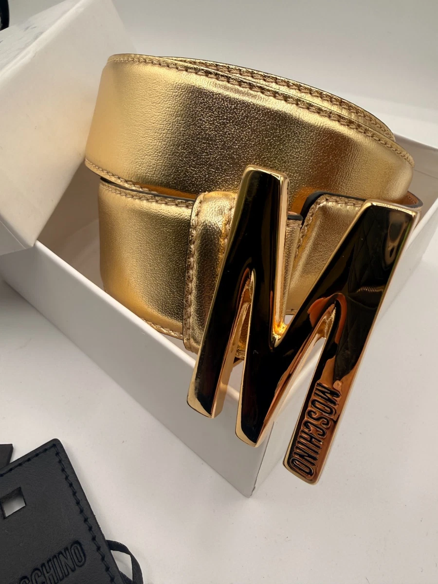 Moschino Leather Gold Belts for Women for sale | eBay