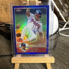 2003 Topps Chrome Blue Refractor #113 Rafael Furcal Atlanta Braves #/699