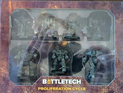 Battletech - Proliferation Cycle Box - 7 Battlemech Miniaturen
