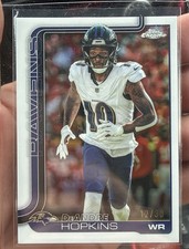 2025  Topps Chrome Football  Deandre Hopkins White Refractor /30