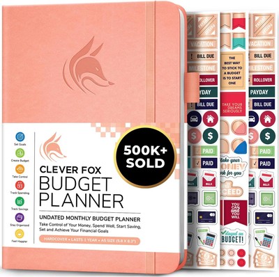 Clever Fox Budget Planner - Expense Tracker Notebook. Monthly Budgeting Organize