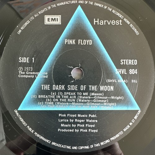PINK FLOYD DARK SIDE OF THE MOON VINYL LP UK 1973 4TH PRESS A6/B4 EXC PROCLEANED - Picture 3 of 13