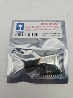 Pololu Micro Maestro 6-Channel USB Servo Controller USB MPN 1351