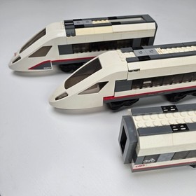 Lego City 60095 with Train Track Rails Grey Straight Curved Bundle-gently played