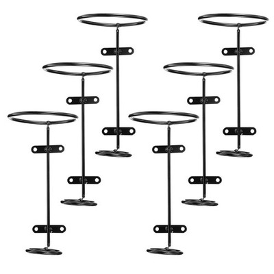 6pcs nach unten Eisen Rotwein Racks Home Wine Display Racks Eisenweinregal