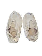 TW Leather Gymnastic Shoes, white, size 7
