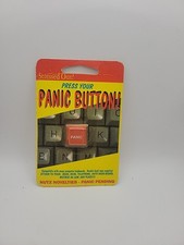 Vintage "PANIC" Button Keycap Keyboard Novelty Item Mint In Package