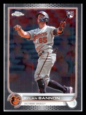 2022 Topps Chrome Update #USC148 Rylan Bannon Rookie Baltimore Orioles