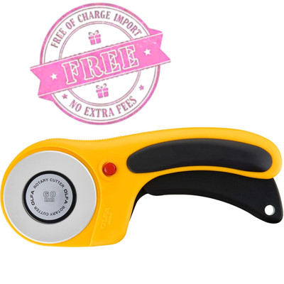 OLFA 60mm Ergonomic Rotary Cutter RTY-3/DX Fabric Sewing Quilting Blade RB60 NEW