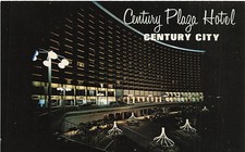 Postcard CA: Century Plaza Hotel Night View, Century City, Los Angeles