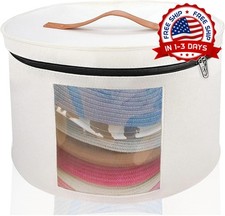 Bolsa Organizadora de Sombreros Grande Caja de Viaje para Gorras con Manijas