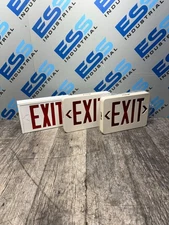 (MIXED LOT OF 3) EXIT SIGN PREFERRED IND. & SURE-LITES R-2-CX & C 07-11-05912-38