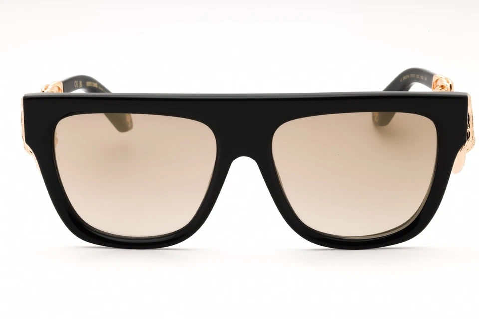 Óculos de sol ROBERTO CAVALLI SRC014M 700G armação preta lentes marrons 57 mm - Imagem 2 de 4