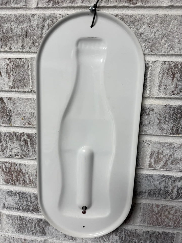 Vintage Coca Cola Coke Red Gold Thermometer Christmas Bottle WORKS - Image 3 of 4