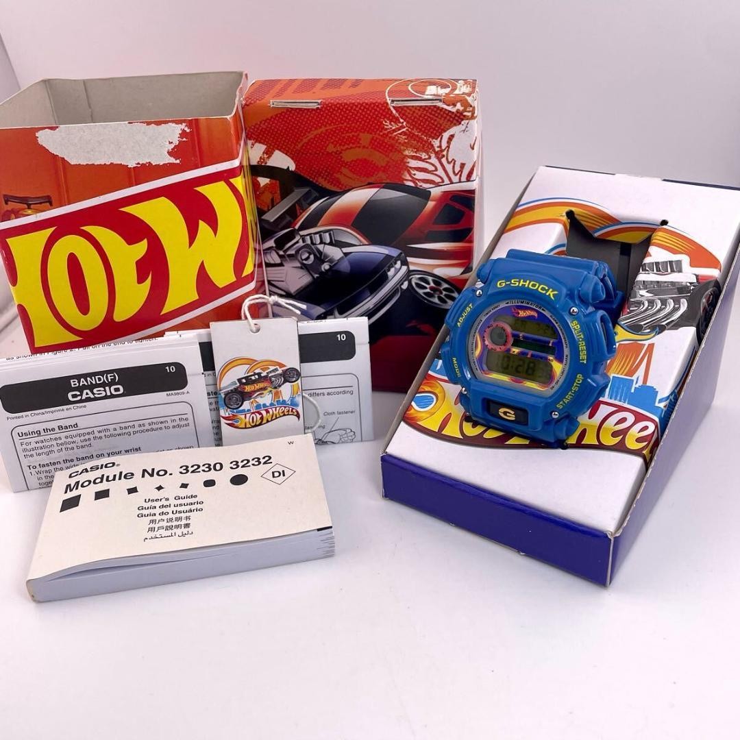 CASIO G-SHOCK DW-9052 Hot Wheels Car Collaboration Watch Rare