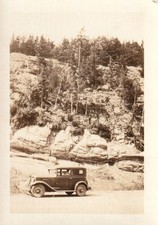 Vintage Photo 1929 Chevrolet Series AC International Sedan Rock Formations USA
