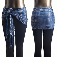Belly Dance Hip Scarf Bronzing Triangular Scarf Woman's Latin Dance Costume