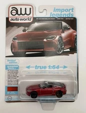 Auto World Import Legends 2023 Nissan Z Passion Red 1/64 Diecast Model Car
