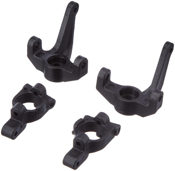 Carson X10EB Lenkhebel Achsschenkel Set Vorn Schwarz ModellbauzubehöR-image