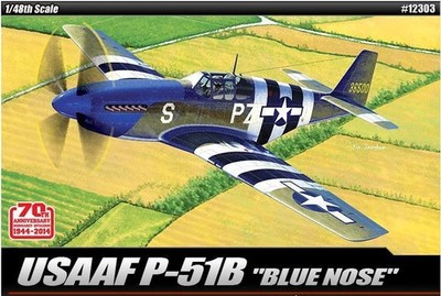 12303 ACADEMY 1/48 USAF P-51B ''70th NORMANDY INVASION 1944''