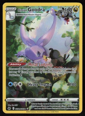 Hisuian Goodra Holo GG21/GG70 Ultra Rare Crown Zenith: Galarian Gallery LP-NM