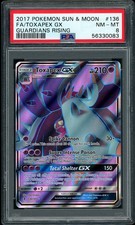 2017 Pokemon SM Guardians Rising Toxapex GX Full Art #136 PSA 8 NM-MINT