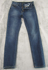 Lucky Brand Jeans Women's Size 0 /25 Blue Bridgette Skinny Button Fly Med Wash