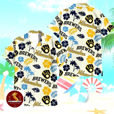 milwauke brewers Hawaiian Shirt Summer Hawaii Shirt Hobbes Aloha Shirt S 5XL
