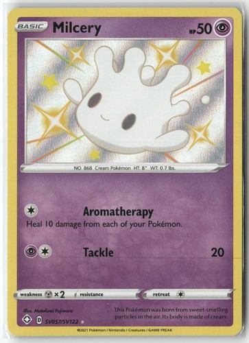 Milcery SV057/SV122 Shiny Rare Shining Fates Shiny Vault Pokemon Holo NM