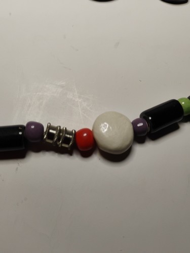 Vintage Toucans Pearls Beaded Ceramic Parrot Choker Necklace Vibrant Colors 20" - Picture 9 of 12