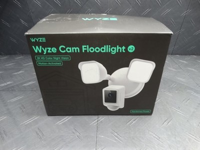 Wyze Wired Outdoor Wi-Fi Floodlight v2 Home Security Camera 2K Video WYZECFL2