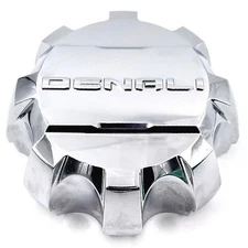 Genuine GM GMC Denali Chrome Front and Rear Wheel Trim Cap 23378324