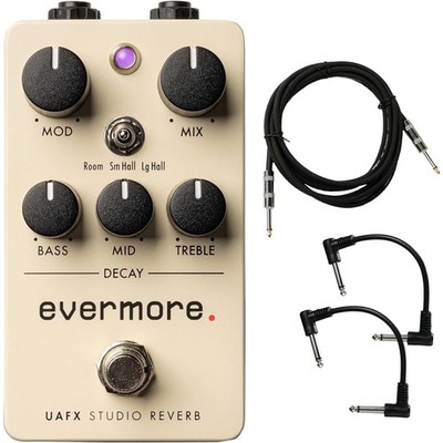 Universal Audio UAFX Evermore Studio Reverb Pedal - Bundle with Instrument...