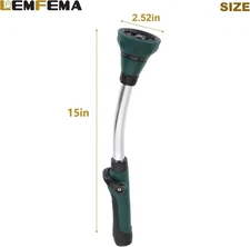 Watering Wand, 15 Inches Sprayer Wand Garden Hose Nozzle with 8 Adjustable Wa...