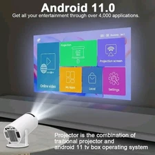 4K Mini Projector 10000 Lumen LED 1080P WiFi Bluetooth UHD Portable Home Theater