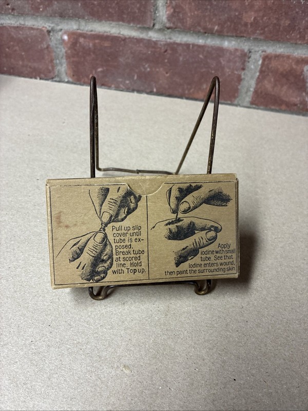 Vintage Bell System Mine Safety Appliances Iodine Swabs Medical 