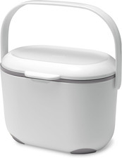 Image of Addis 2.5L Compost Caddy - White & Metallic