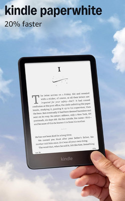 Kindle Paperwhite 16GB (Newest Model)   20% Faster, with New 7'' Glare-Free Displ
